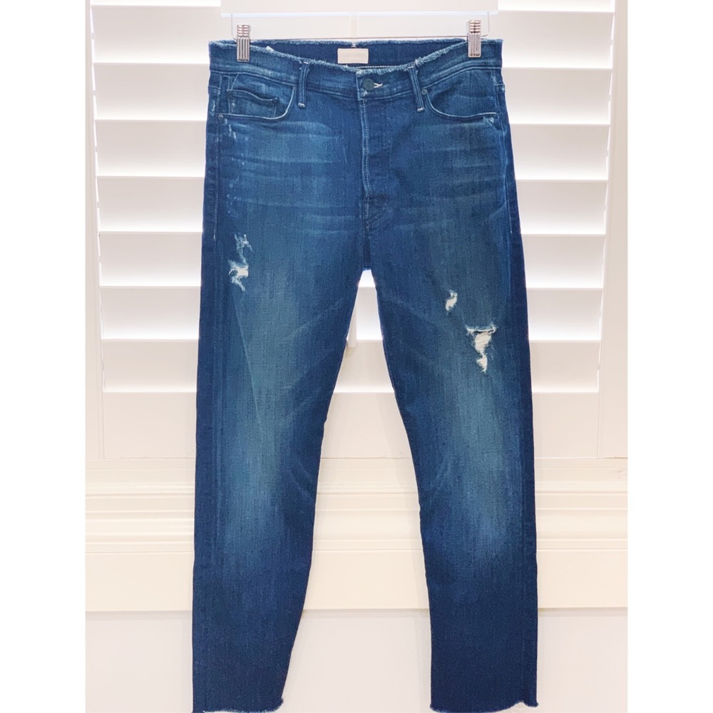 Mother Denim The Double Fray Vegabond Jeans Sz 26